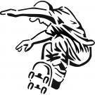 Stencil Schablone  Skater
